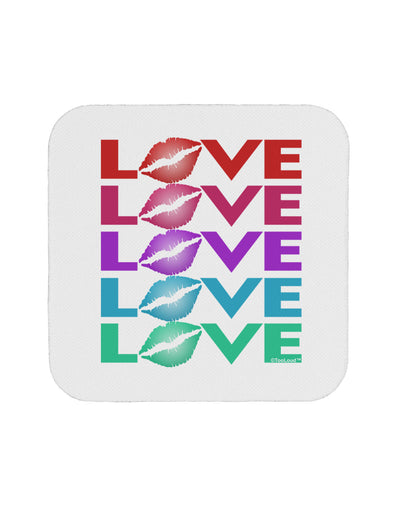 Colorful Love Kisses Coaster-Coasters-TooLoud-1-Davson Sales