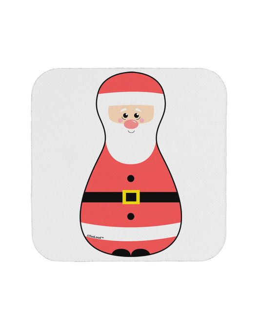 Cute Santa Matryoshka Nesting Doll - Christmas Coaster-Coasters-TooLoud-White-Davson Sales
