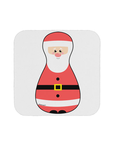 Cute Santa Matryoshka Nesting Doll - Christmas Coaster-Coasters-TooLoud-White-Davson Sales