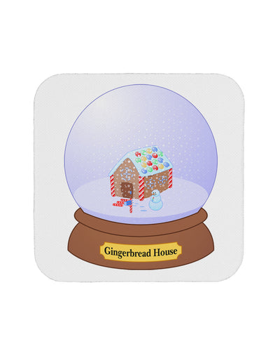 Little Gingerbread House Snow Globe Coaster by TooLoud-Coasters-TooLoud-White-Davson Sales