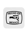 Hecho en Mexico Eagle Symbol with Text Coaster by TooLoud-Coasters-TooLoud-White-Davson Sales