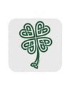 Celtic Knot 4 Leaf Clover St Patricks Coaster-Coasters-TooLoud-White-Davson Sales