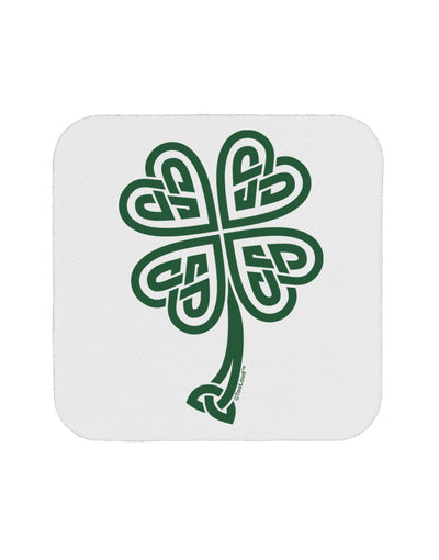 Celtic Knot 4 Leaf Clover St Patricks Coaster-Coasters-TooLoud-White-Davson Sales
