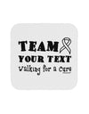 Personalized Team -Name- Walking for a Cure Coaster-Coasters-TooLoud-White-Davson Sales