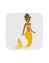 Mermaid Design - Yellow Coaster-Coasters-TooLoud-White-Davson Sales