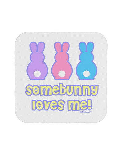 Three Easter Bunnies - Somebunny Loves Me Coaster by TooLoud-Coasters-TooLoud-White-Davson Sales