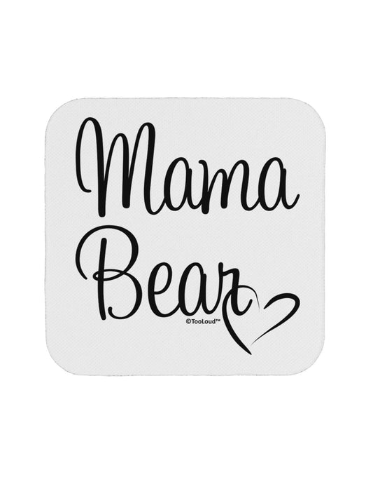 Mama Bear with Heart - Mom Design Coaster by TooLoud-Coasters-TooLoud-White-Davson Sales