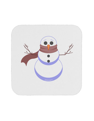 Snowman with Scarf Design Coaster-Coasters-TooLoud-White-Davson Sales