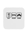 Eat Sleep Game Design Coaster by TooLoud-Coasters-TooLoud-White-Davson Sales