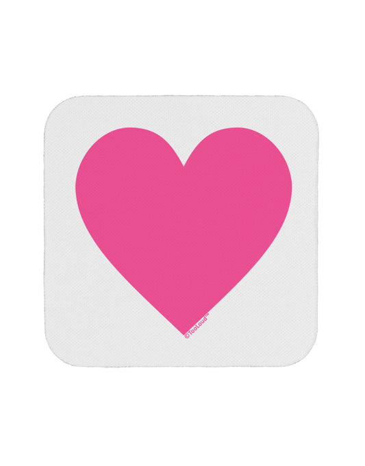 Big Pink Heart Valentine's Day Coaster-Coasters-TooLoud-White-Davson Sales