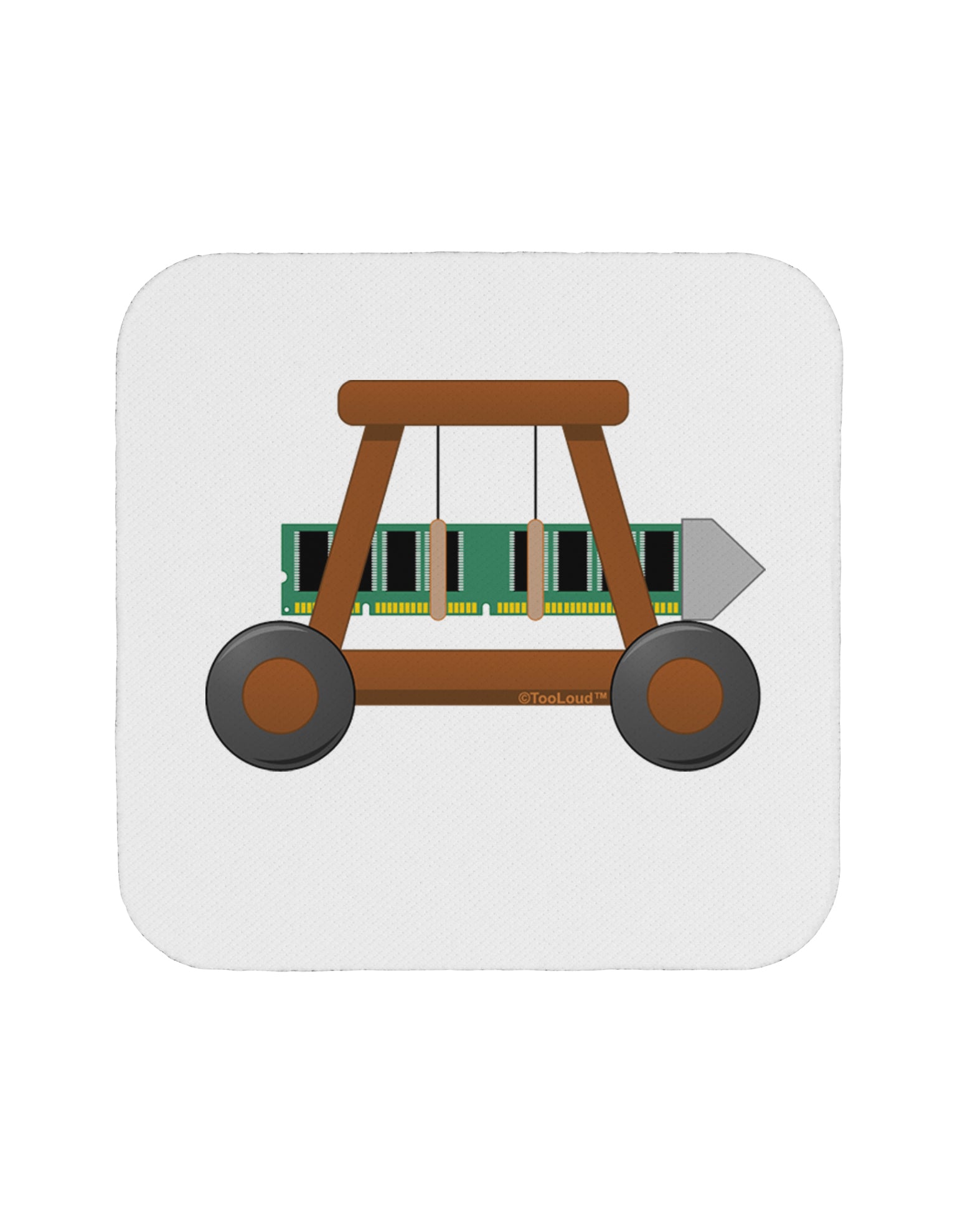 Battering RAM Coaster by TooLoud-Coasters-TooLoud-1-Davson Sales