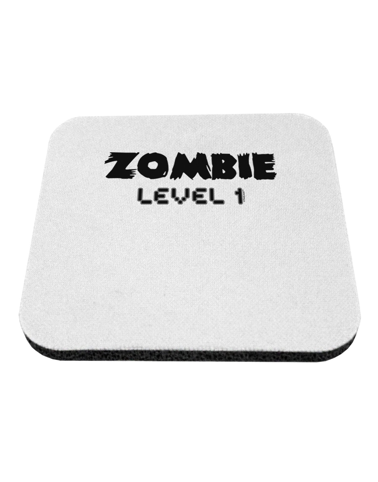 Zombie Level 1 - Funny - Halloween Coaster-Coasters-TooLoud-White-Davson Sales
