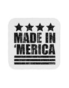 Made in Merica - Stars and Stripes Design Coaster-Coasters-TooLoud-White-Davson Sales