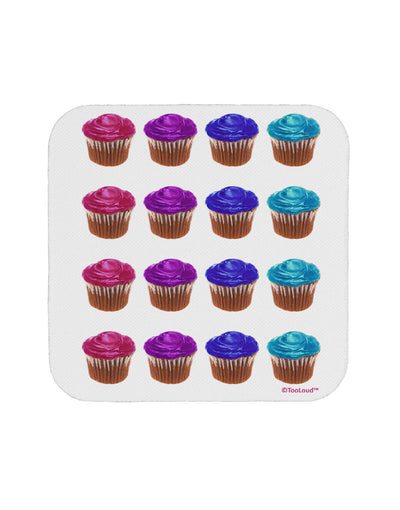 Colorful Cupcake Pattern Coaster by TooLoud-Coasters-TooLoud-White-Davson Sales