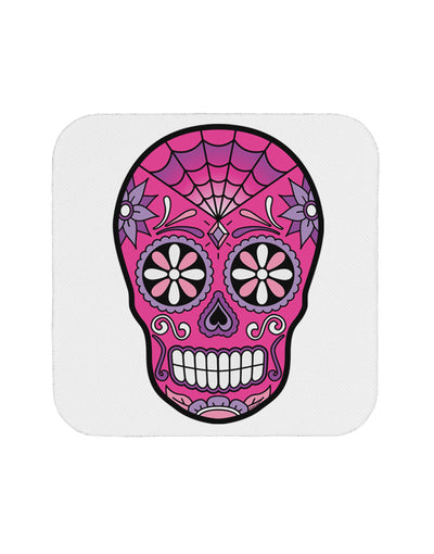 Version 4 Pink Day of the Dead Calavera Coaster-Coasters-TooLoud-White-Davson Sales