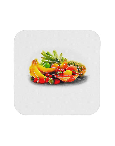 Watercolor Fruit Bowl 1 Coaster-Coasters-TooLoud-White-Davson Sales