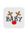 Matching Family Christmas Design - Reindeer - Baby Coaster by TooLoud-Coasters-TooLoud-White-Davson Sales