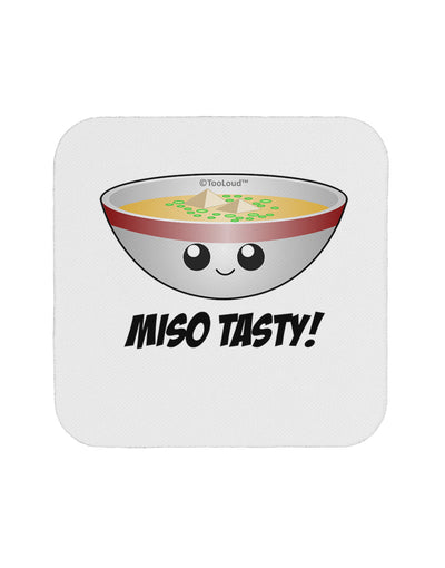 Miso Tasty - Cute Miso Soup Bowl Coaster by TooLoud-Coasters-TooLoud-White-Davson Sales