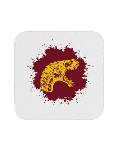 Jurassic Dinosaur Face Blood Splatter Coaster by TooLoud-Coasters-TooLoud-White-Davson Sales