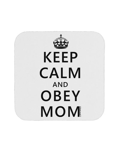 Keep Calm and Obey Mom Coaster-Coasters-TooLoud-White-Davson Sales