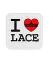 I Love Heart Lace Coaster-Coasters-TooLoud-White-Davson Sales