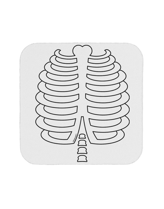Skeleton Ribcage Halloween Coaster-Coasters-TooLoud-White-Davson Sales