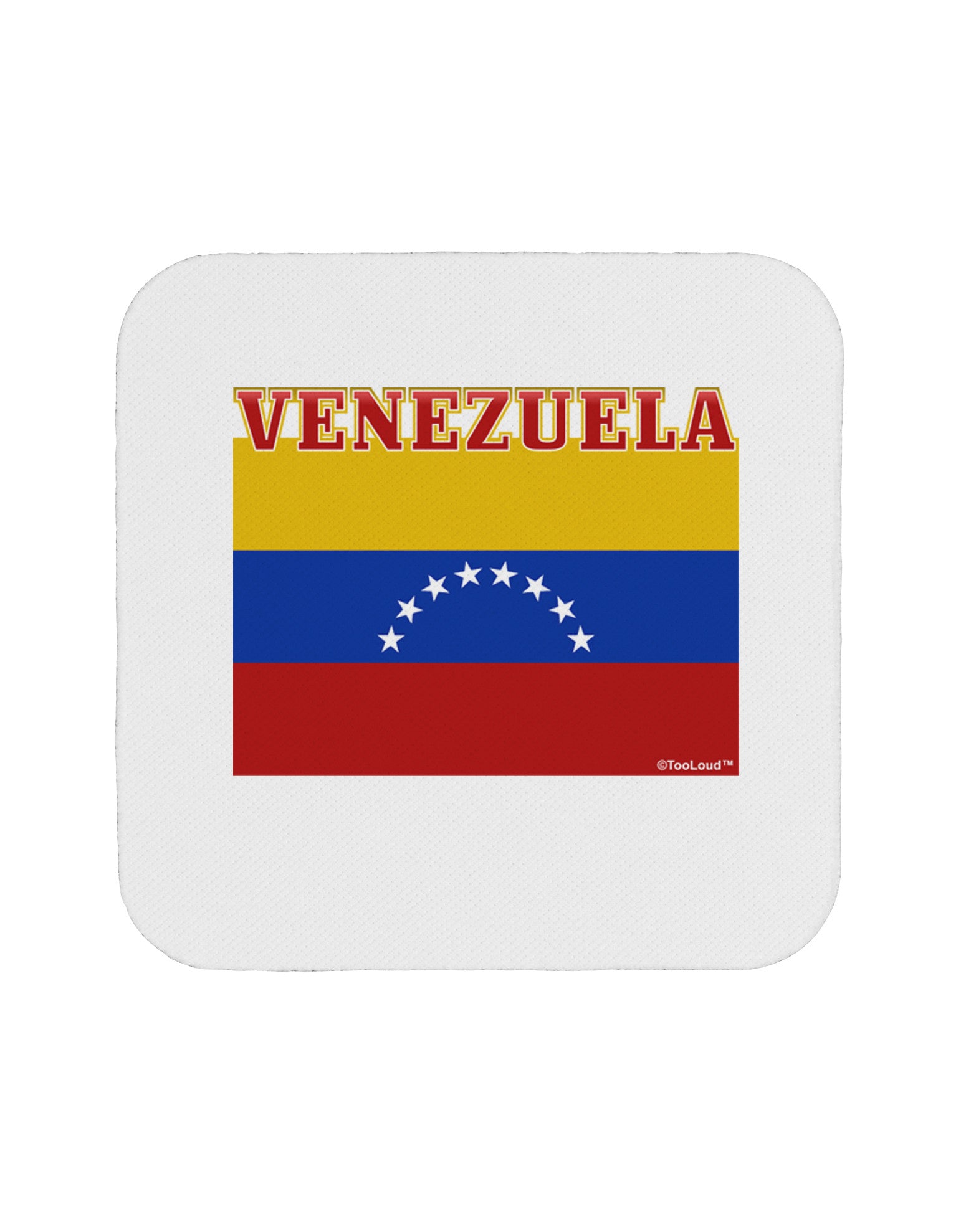 Venezuela Flag Coaster-Coasters-TooLoud-1-Davson Sales