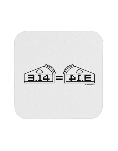 Pi Day Design - 314 Equals Pie Mirrored Pies Coaster by TooLoud-Coasters-TooLoud-White-Davson Sales