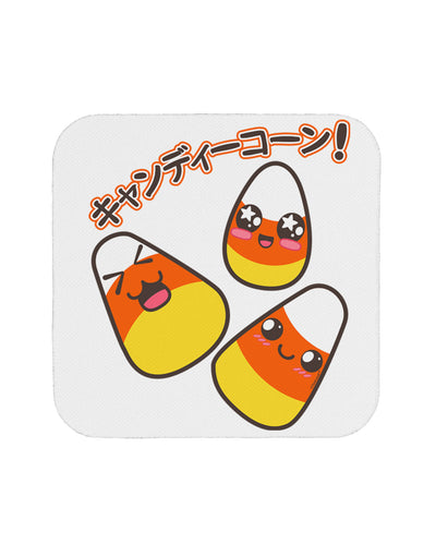 Japanese Kawaii Candy Corn Halloween Coaster-Coasters-TooLoud-White-Davson Sales