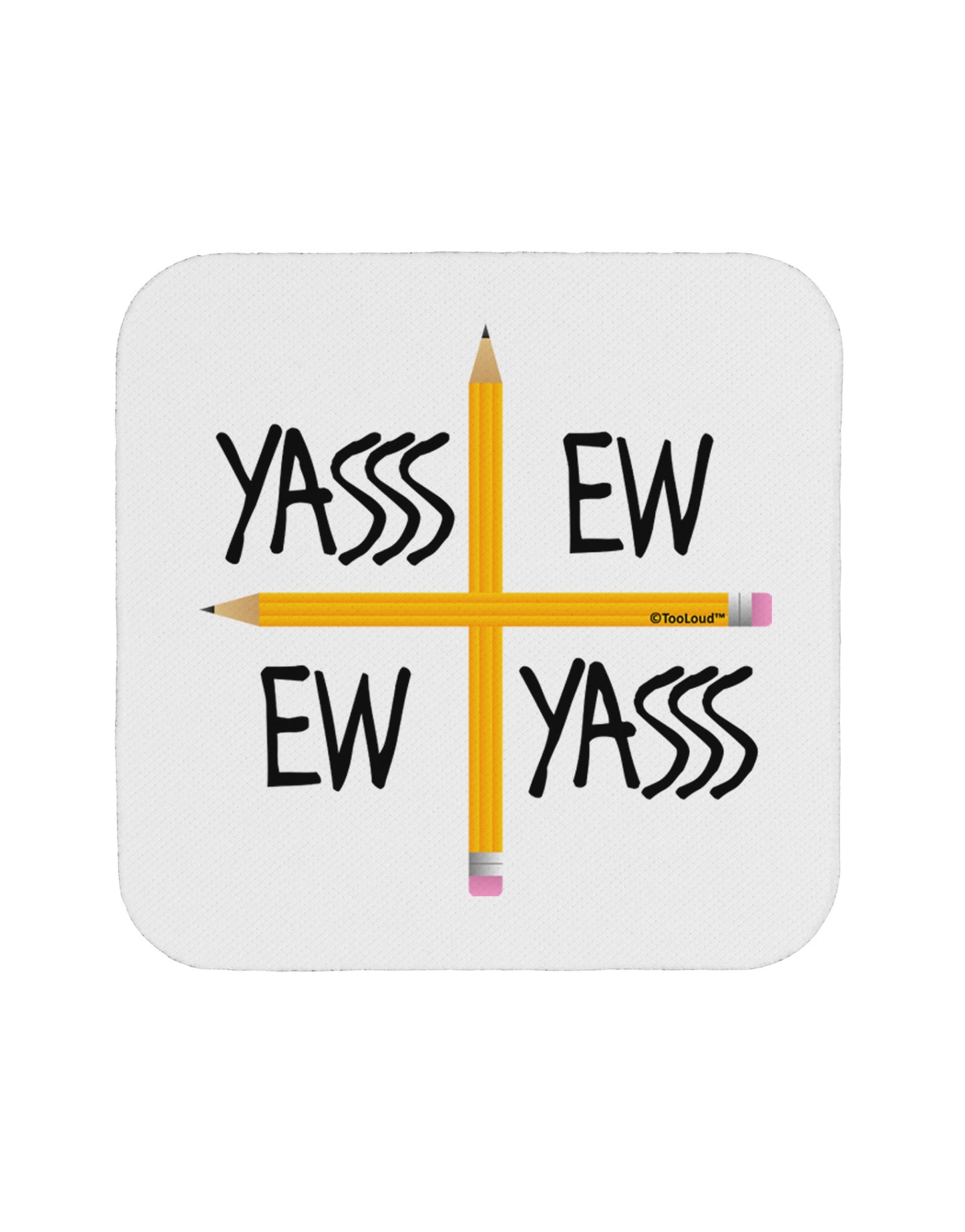 Charlie Charlie Challenge - Funny Coaster-Coasters-TooLoud-White-Davson Sales