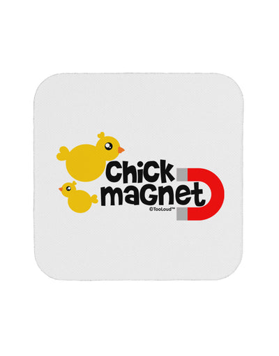 Cute Chick Magnet Design Coaster by TooLoud-Coasters-TooLoud-White-Davson Sales