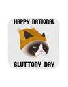 Gluttony Day Disgruntled Cat Coaster by TooLoud-Coasters-TooLoud-1-Davson Sales