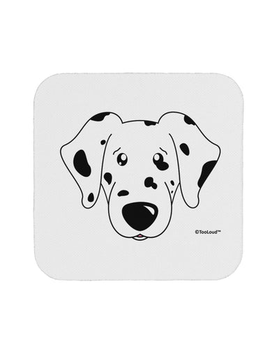 Cute Dalmatian Dog Coaster by TooLoud-Coasters-TooLoud-White-Davson Sales