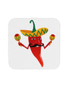 Red Hot Mexican Chili Pepper Coaster-Coasters-TooLoud-White-Davson Sales