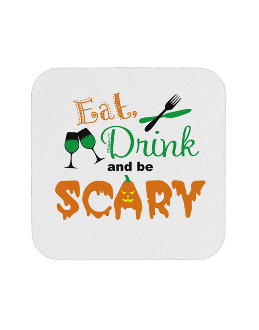 Eat Drink Scary Green Coaster-Coasters-TooLoud-White-Davson Sales
