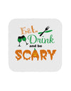 Eat Drink Scary Green Coaster-Coasters-TooLoud-White-Davson Sales
