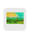 Mountain Sunset Watercolor Coaster-Coasters-TooLoud-White-Davson Sales