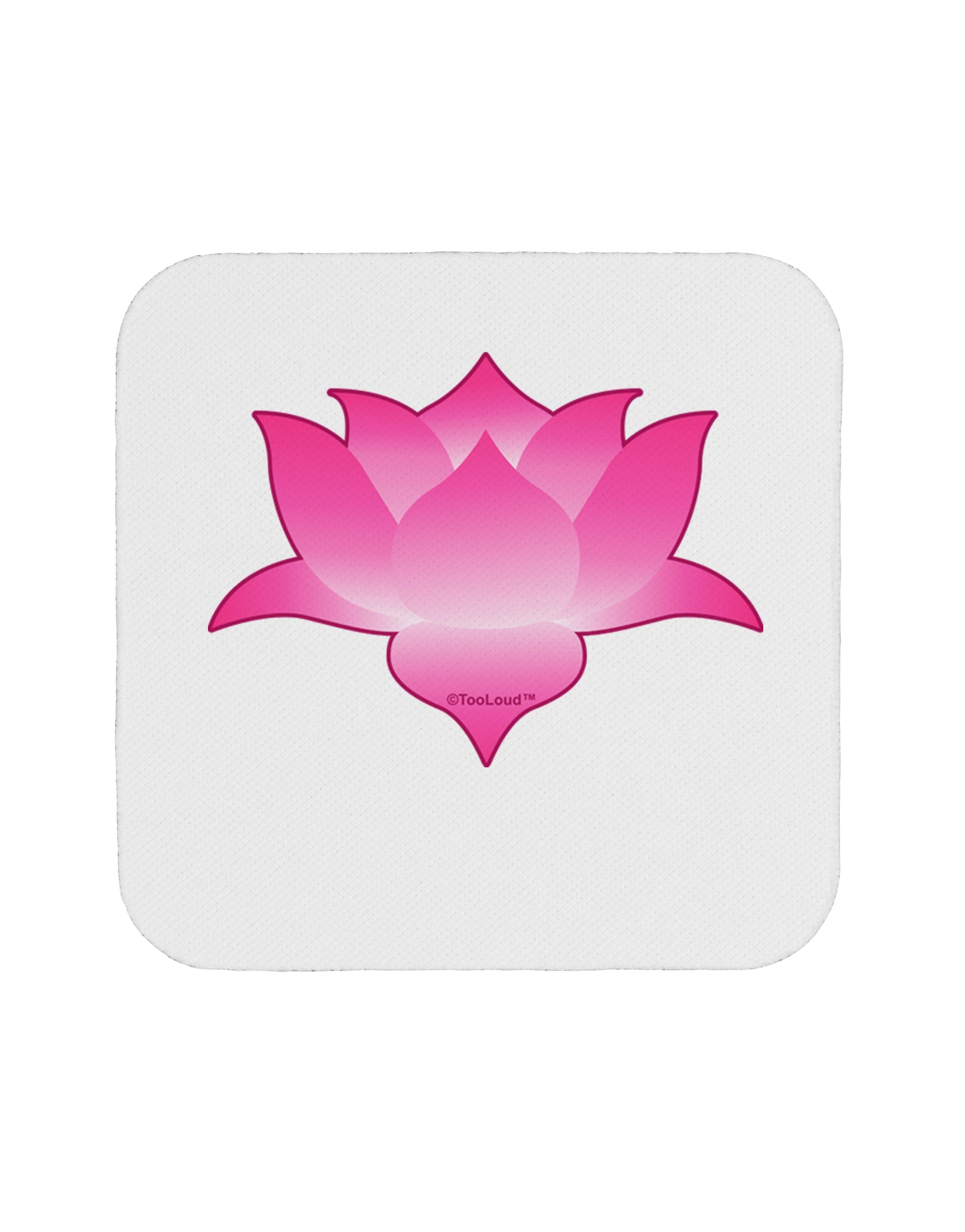 Lotus Flower Design Gradient Coaster by TooLoud-Coasters-TooLoud-White-Davson Sales