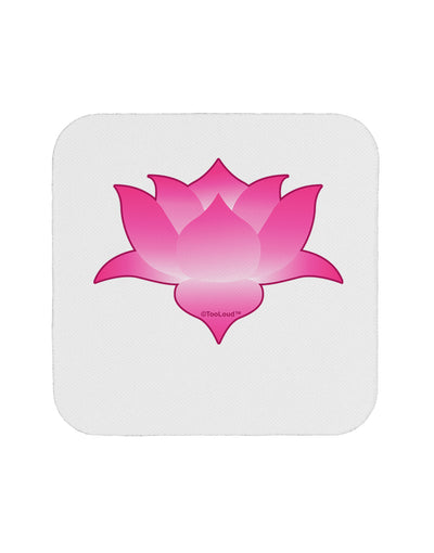 Lotus Flower Design Gradient Coaster by TooLoud-Coasters-TooLoud-White-Davson Sales