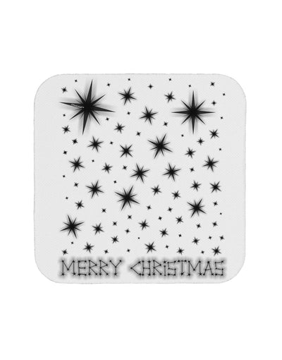 Merry Christmas Shining Night Stars Coaster-Coasters-TooLoud-White-Davson Sales