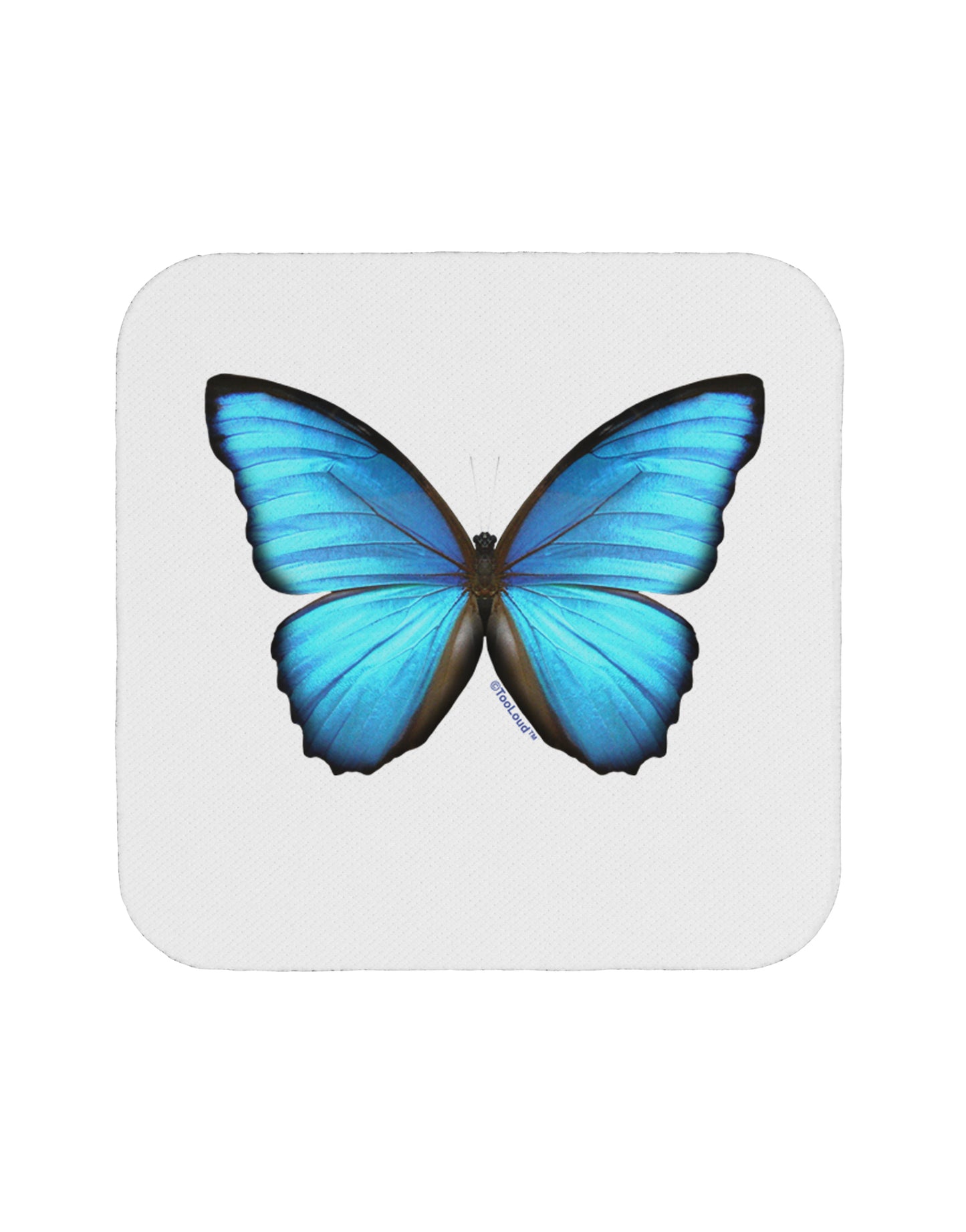 Big Blue Butterfly Coaster-Coasters-TooLoud-1-Davson Sales