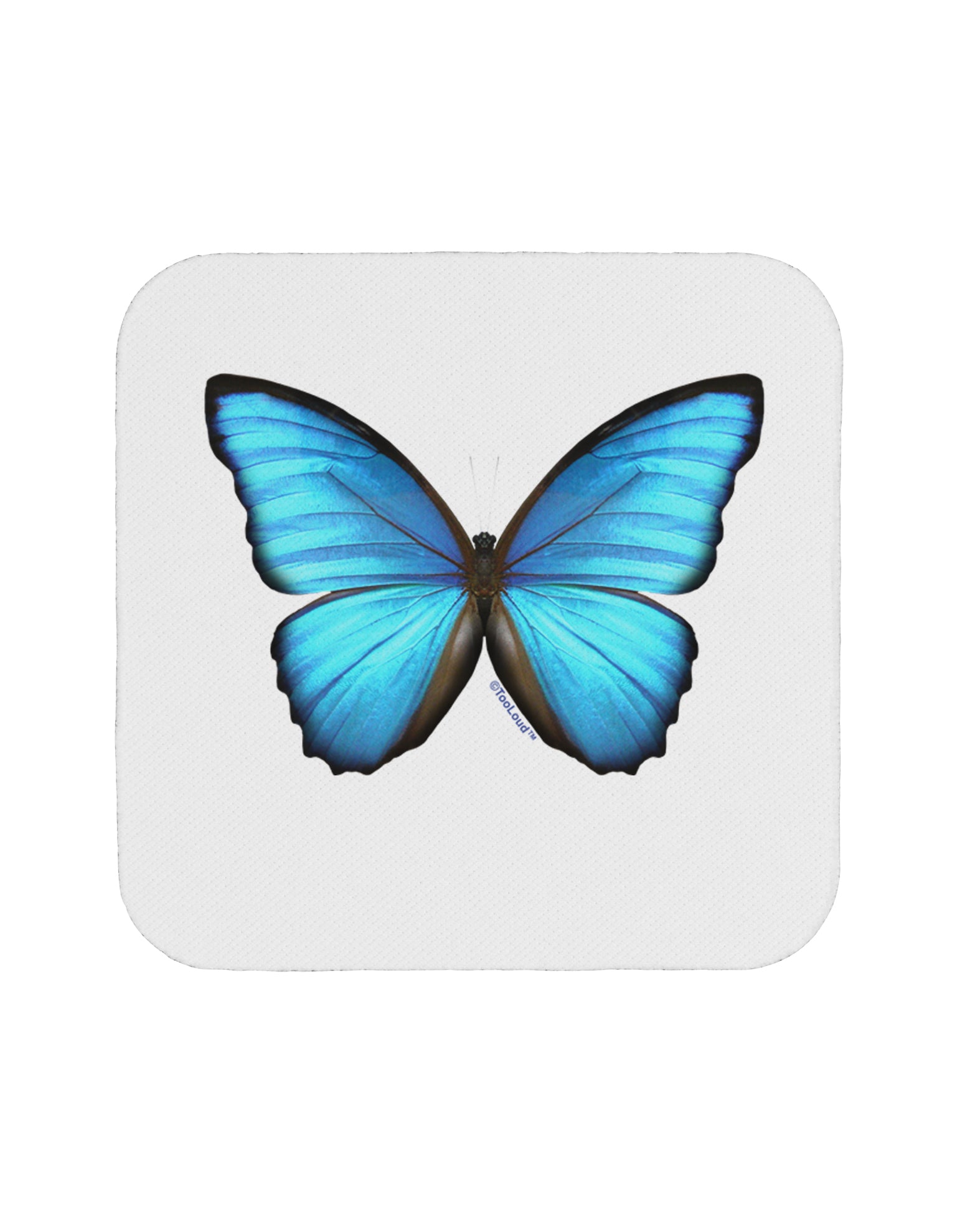 Big Blue Butterfly Coaster-Coasters-TooLoud-1-Davson Sales