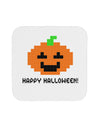 Pixel Pumpkin - Halloween Coaster-Coasters-TooLoud-White-Davson Sales