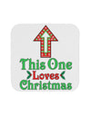 This Guy Loves Christmas Cute Coaster-Coasters-TooLoud-White-Davson Sales