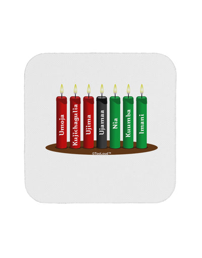 Kwanzaa Candles 7 Principles Drink Coaster-Coasters-TooLoud-4-Davson Sales