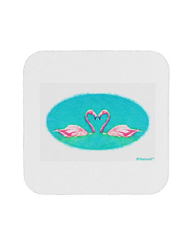 Love Birds - Flamingos Watercolor Coaster-Coasters-TooLoud-White-Davson Sales