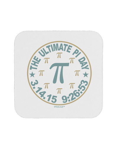 The Ultimate Pi Day Emblem Coaster by TooLoud-Coasters-TooLoud-White-Davson Sales