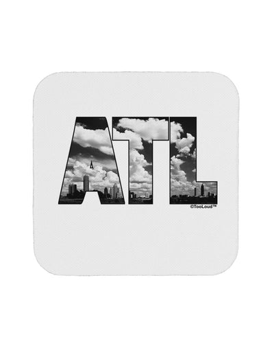 ATL Atlanta Text Coaster by TooLoud-Coasters-TooLoud-White-Davson Sales