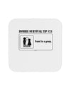 Zombie Survival Tip # 21 - Group Coaster-Coasters-TooLoud-White-Davson Sales