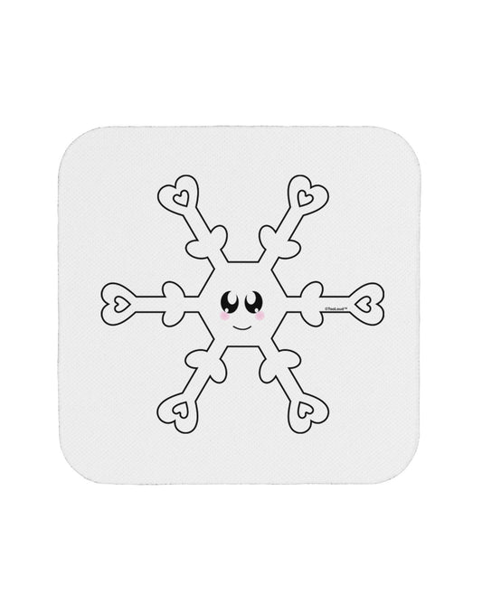 Cute Snowflake Christmas Coaster-Coasters-TooLoud-White-Davson Sales